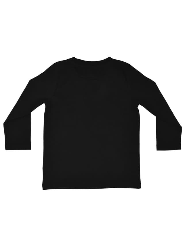 Basic Çocuk Siyah Uzun Kol T-shirt resmi